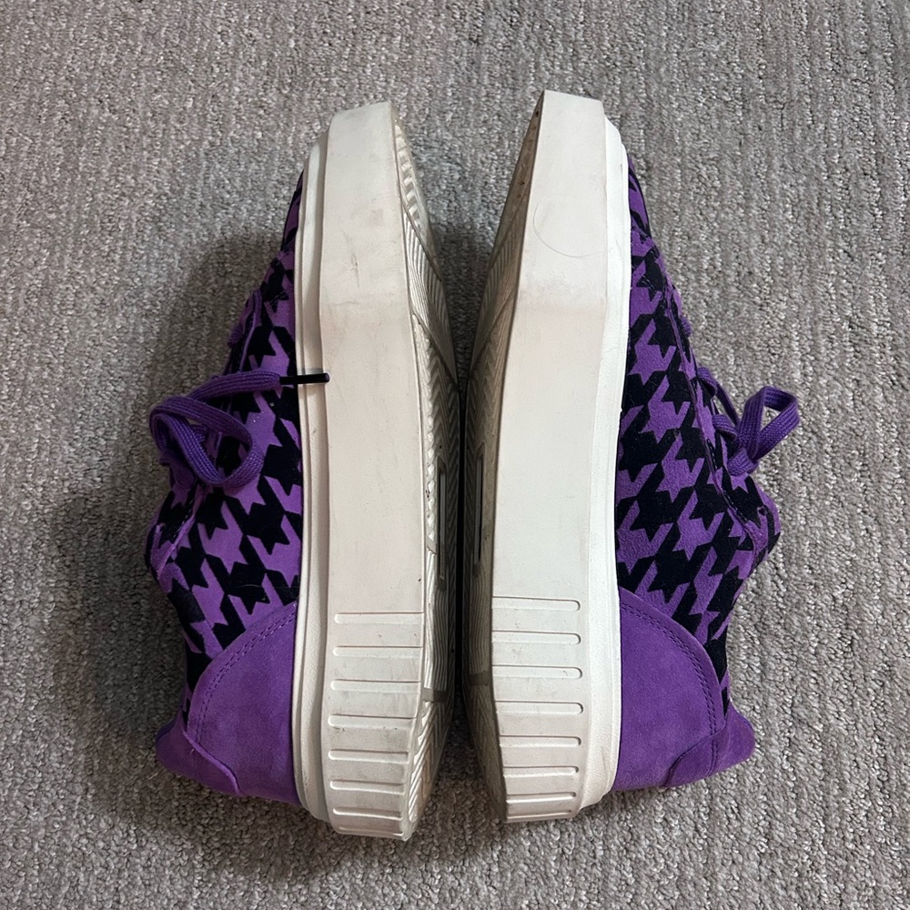 Women’s Adidas Hypersleek Purple and Black Houndstooth Sneakers in 9 - Picture 3 of 11
